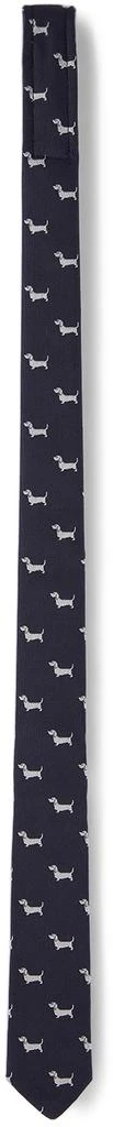 商品Thom Browne|海军蓝 Hector Half Drop Mogador 儿童领带,价格¥916,第1张图片