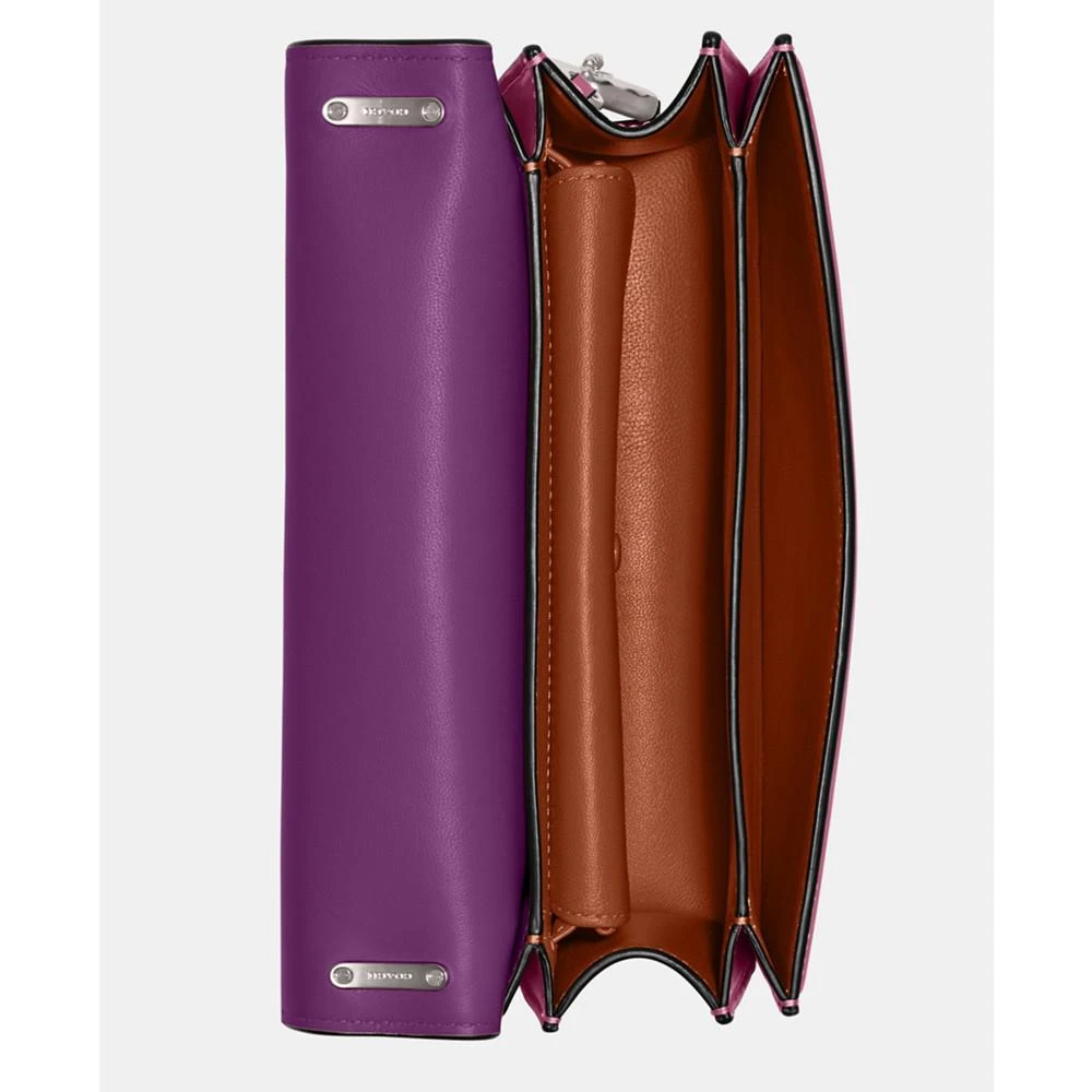 商品Coach|Luxe Refined Calf Leather Bandit Shoulder Bag,价格¥2454,第4张图片详细描述