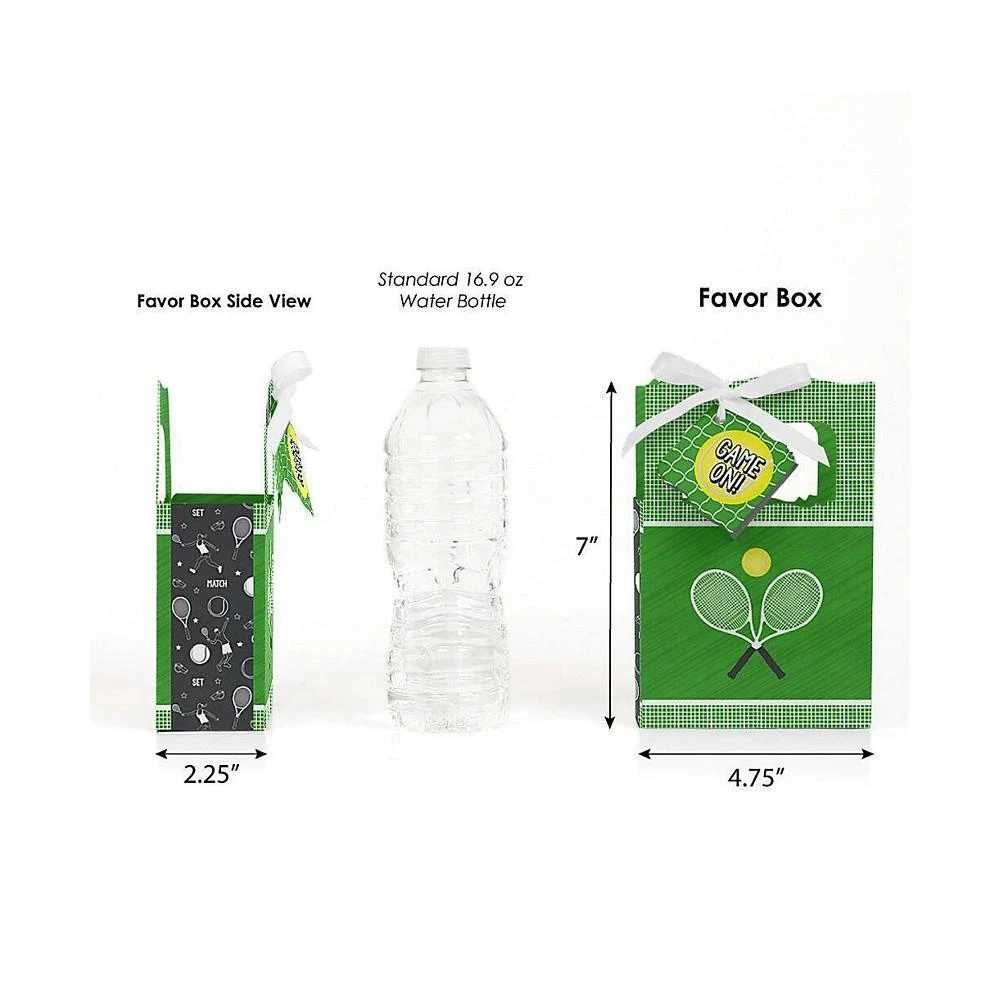 商品Big Dot of Happiness|You Got Served - Tennis - Baby Shower or Tennis Ball Birthday Party Favor Boxes - Set of 12,价格¥157,第2张图片详细描述