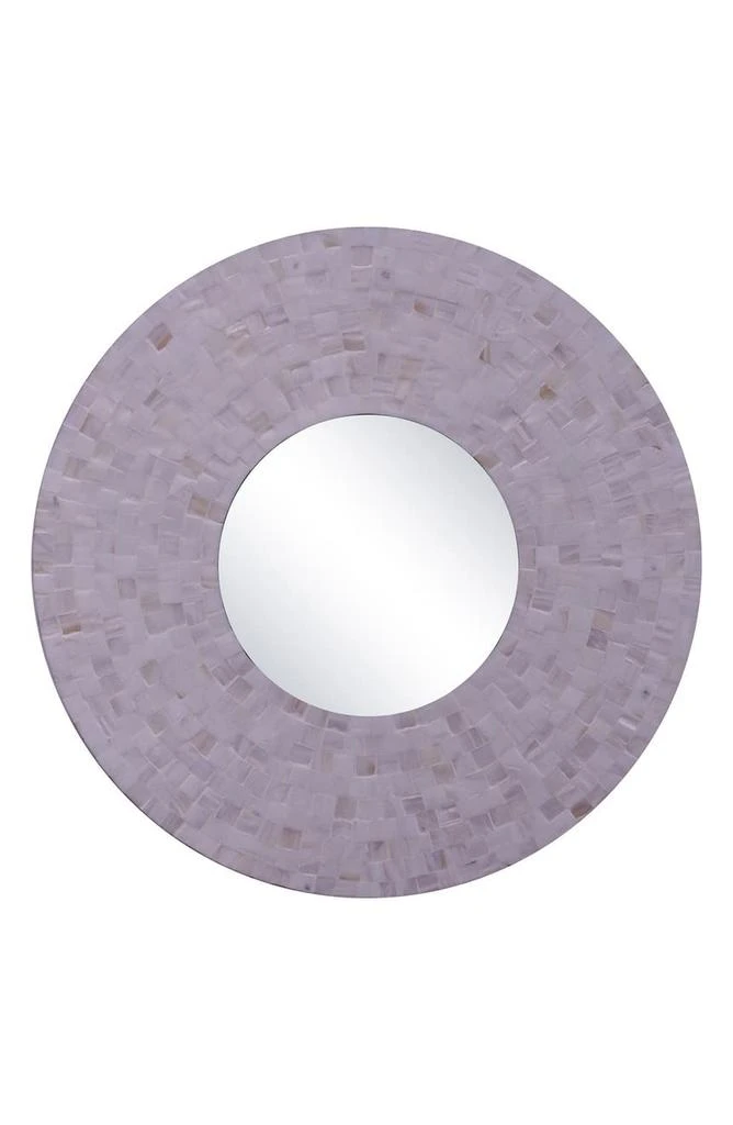 商品OVERSTOCK ART|Mother of Pearl Framed Wall Mirror,价格¥1123,第1张图片