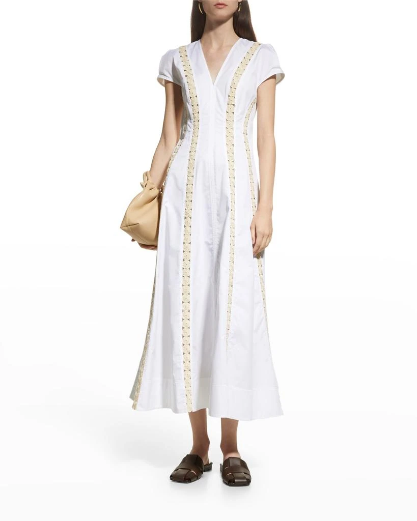 商品Tory Burch|Yoyo-Embellished A-Line Tunic Dress,价格¥2494,第3张图片详细描述