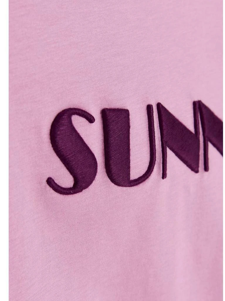 商品SUNNEI|Sunnei logo-Embroidered Crewneck T-Shirt,价格¥768,第4张图片详细描述