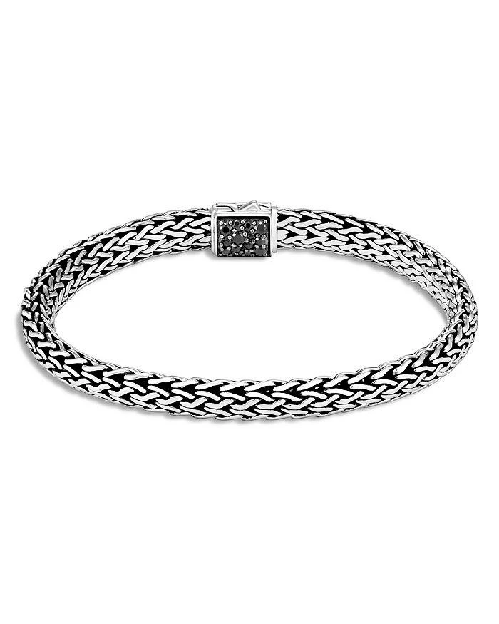 商品John Hardy|Sterling Silver Classic Chain Black Sapphire & Aquamarine Reversible Bracelet,价格¥6354,第2张图片详细描述