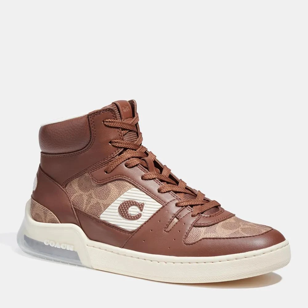 商品Coach|Coach Men's Citysole Signature Hi-Top Trainers,价格¥1066,第2张图片详细描述