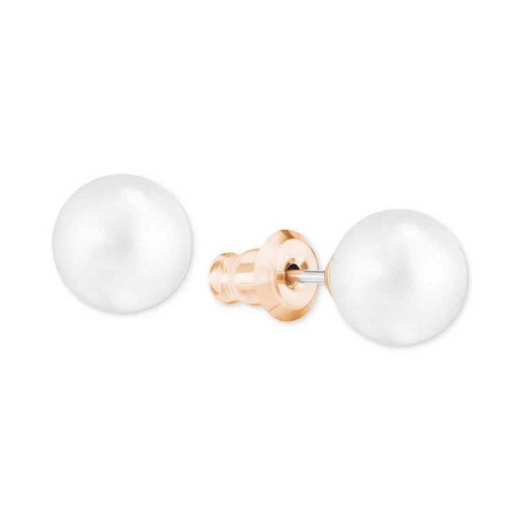 商品Swarovski|Rose Gold-Tone Pavé & Imitation Pearl Drop Hoop Earrings,价格¥592,第4张图片详细描述