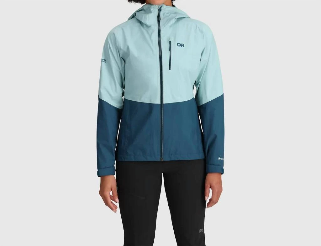 商品Outdoor Research|Womens Aspire Ii Gore-Tex Jacket In Sage/harbor,价格¥1467,第1张图片