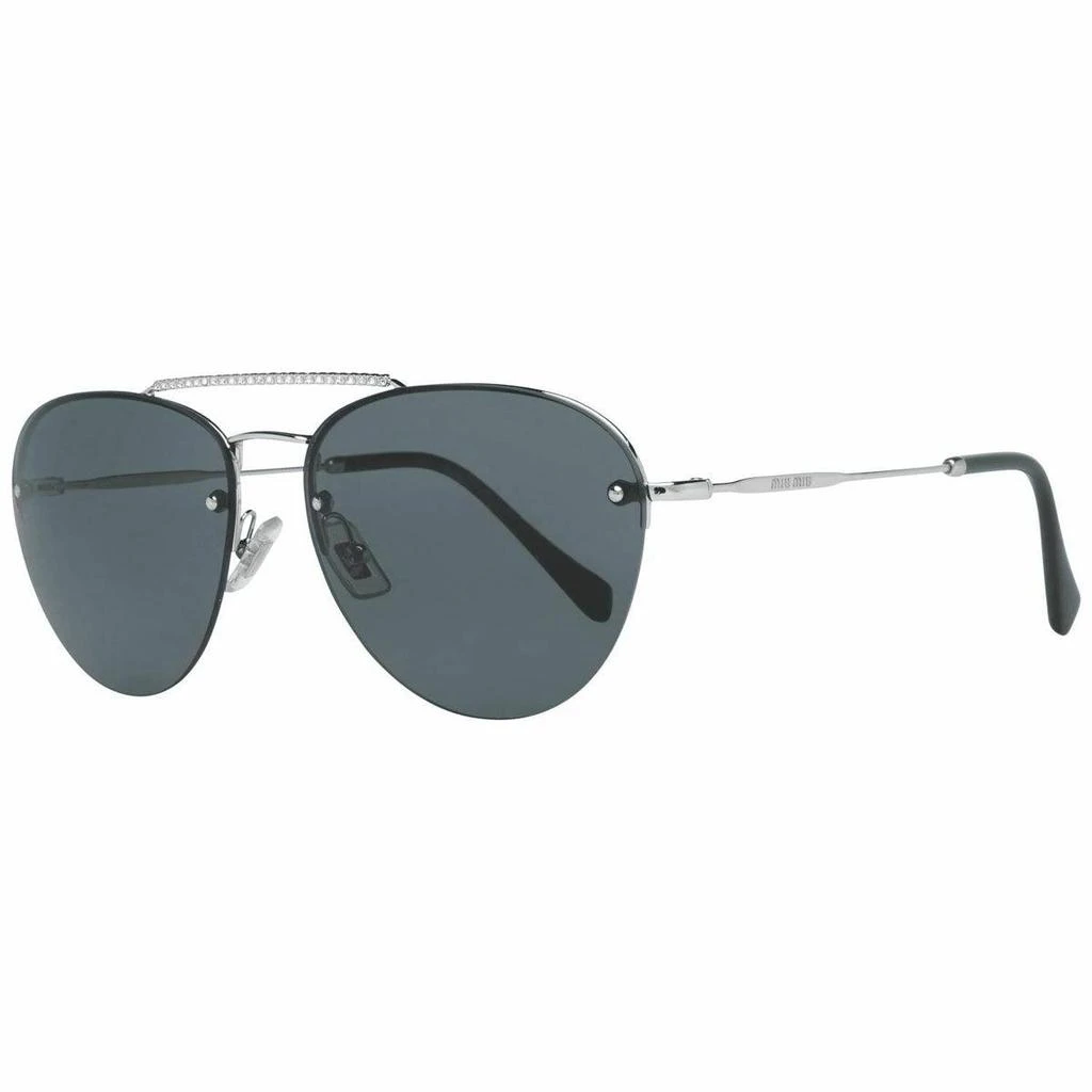 商品Miu Miu|Miu Miu Women's Sunglasses - Core Silver Tone Metal Frame Black Lens | 54US-1BC1A159,价格¥936,第1张图片