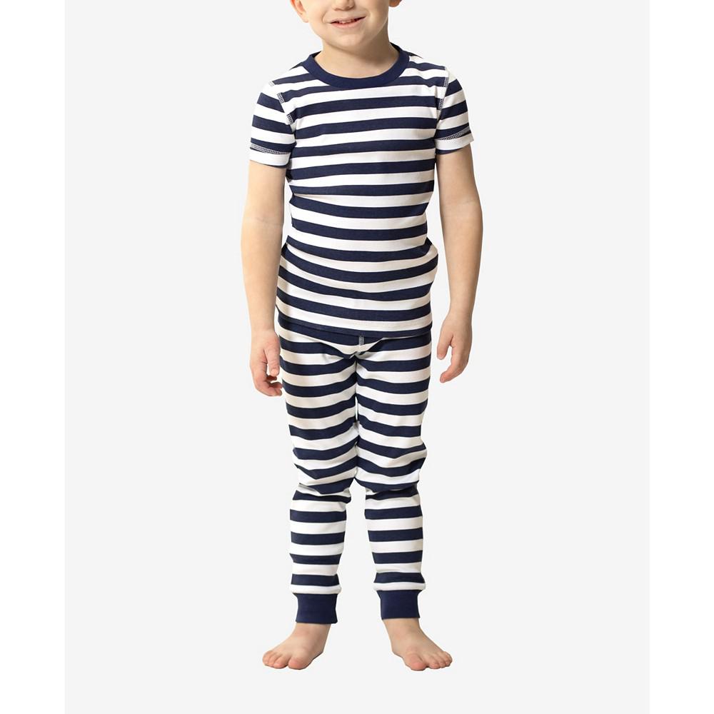 Nautical Stripe Baby Boys and Girls 2-Piece Pajama Set商品第1张图片规格展示