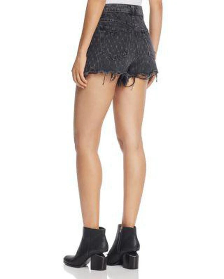 商品Alexander Wang|Bite Net Print 做旧短裤,价格¥552,第2张图片详细描述