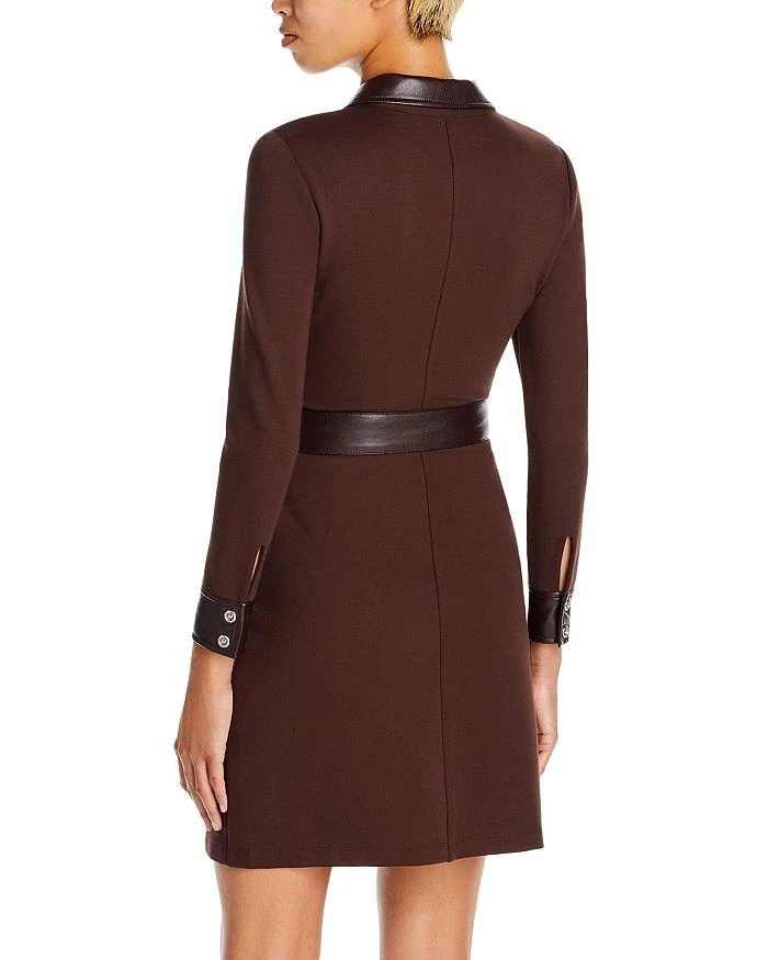 商品Derek Lam|Jayda Faux Leather Trim Dress,价格¥2327,第3张图片详细描述