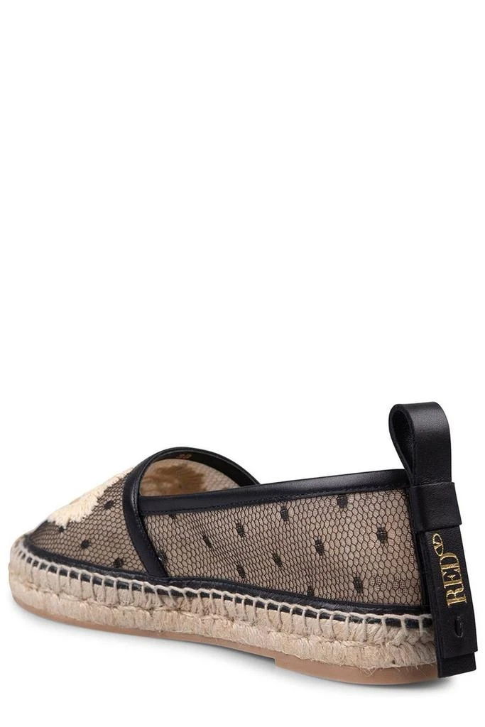 商品RED Valentino|REDValentino Point D'Esprit Embroidered Tulle Espadrilles,价格¥2839,第3张图片详细描述