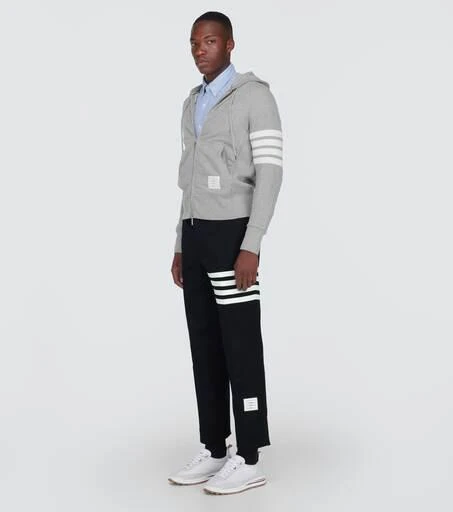 商品Thom Browne|Zipped 4-Bar连帽运动衫,价格¥8110,第2张图片详细描述