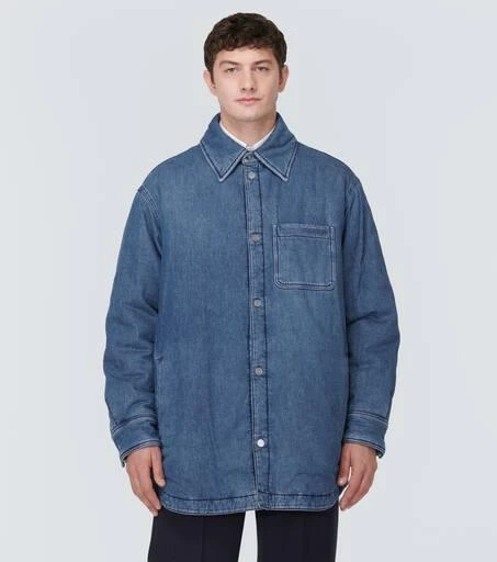 商品Valentino|Embroidered padded denim overshirt,价格¥16094,第3张图片详细描述