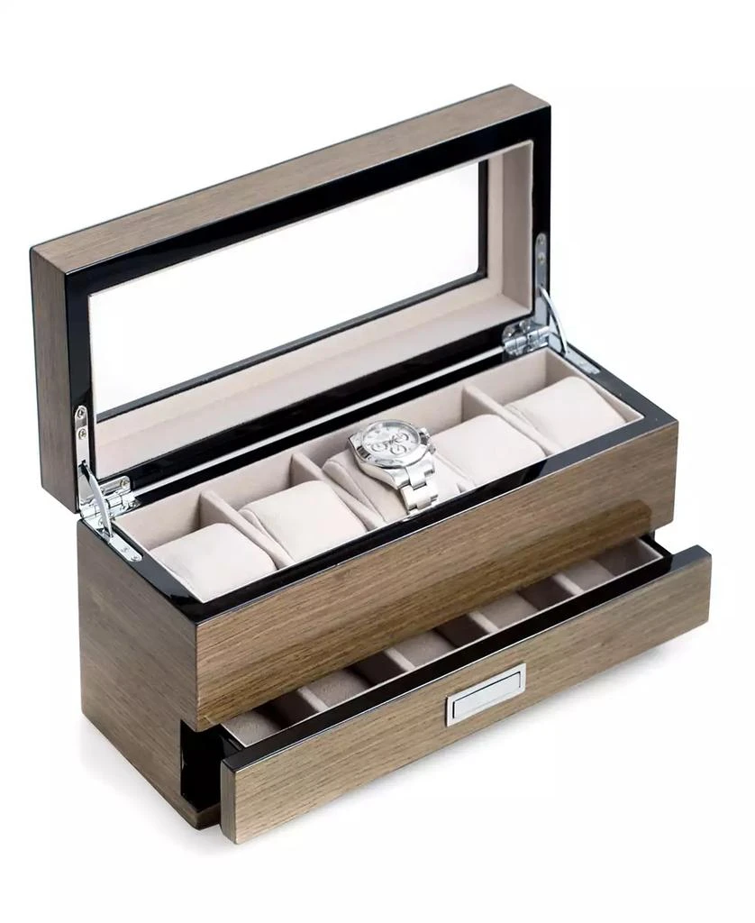 商品Bey-Berk|Gray Wood Watch Box,价格¥1587,第1张图片