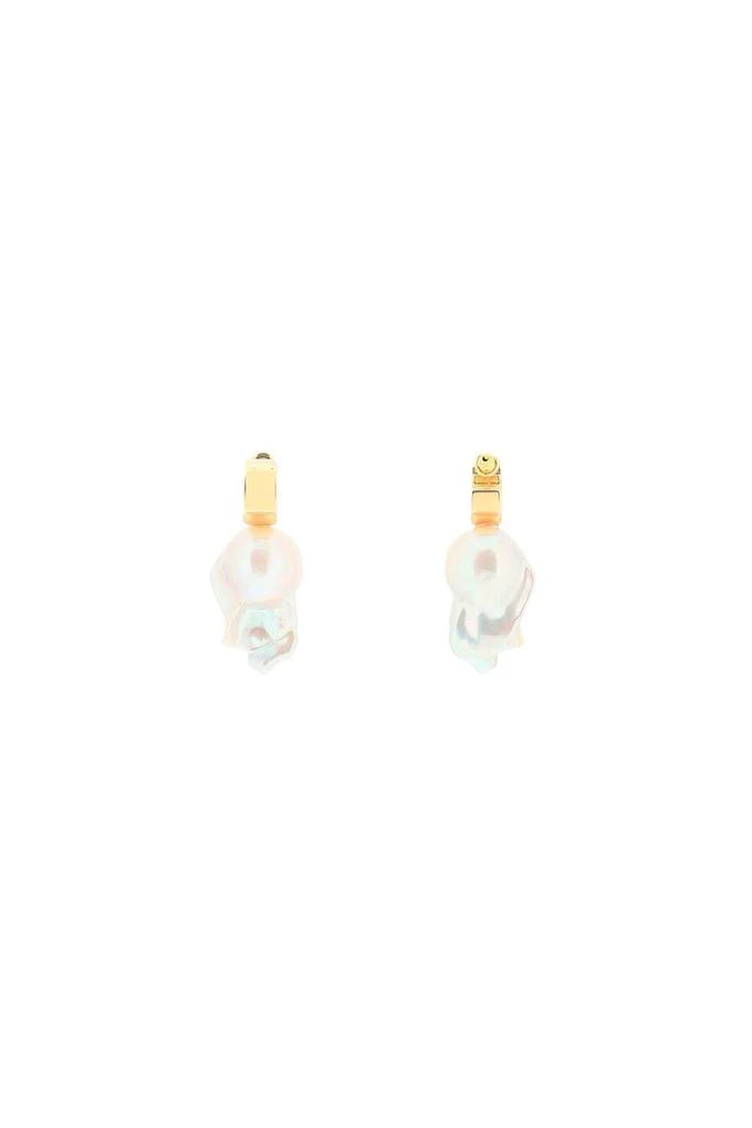 商品Simone Rocha|BAROQUE PEARL HOOP EARRINGS,价格¥1017,第2张图片详细描述