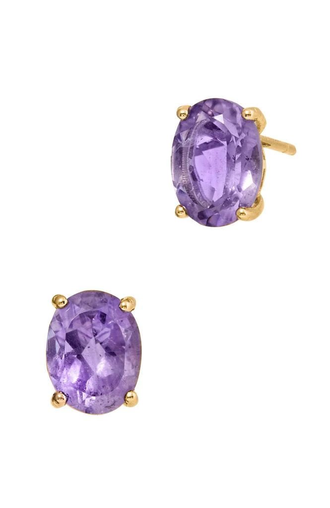 商品Savvy Cie Jewels|18K Gold Vermeil 9X7 Oval Gem Basket Set Total Carat Weight 3.50 Cts,价格¥317,第1张图片