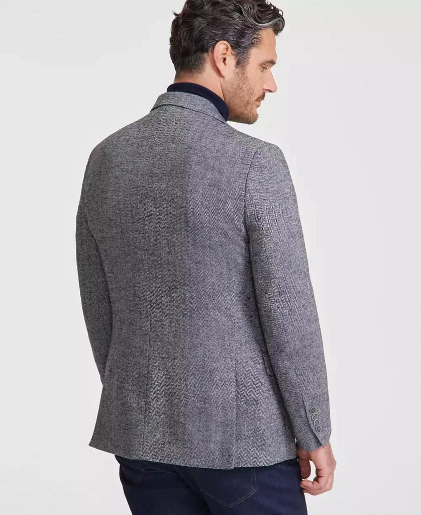 商品Nautica|Men's Modern-Fit Solid Herringbone Tweed Sport Coat,价格¥888,第3张图片详细描述