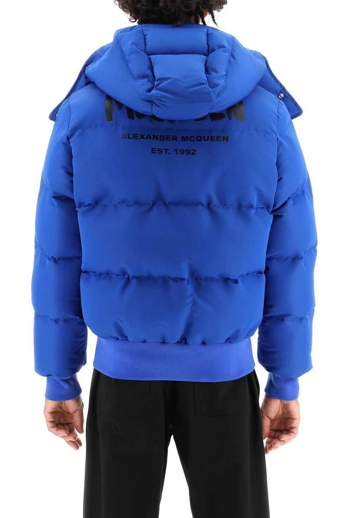 商品Alexander McQueen|Alexander mcqueen padded jacket with mcqueen graffiti logo,价格¥7545,第3张图片详细描述