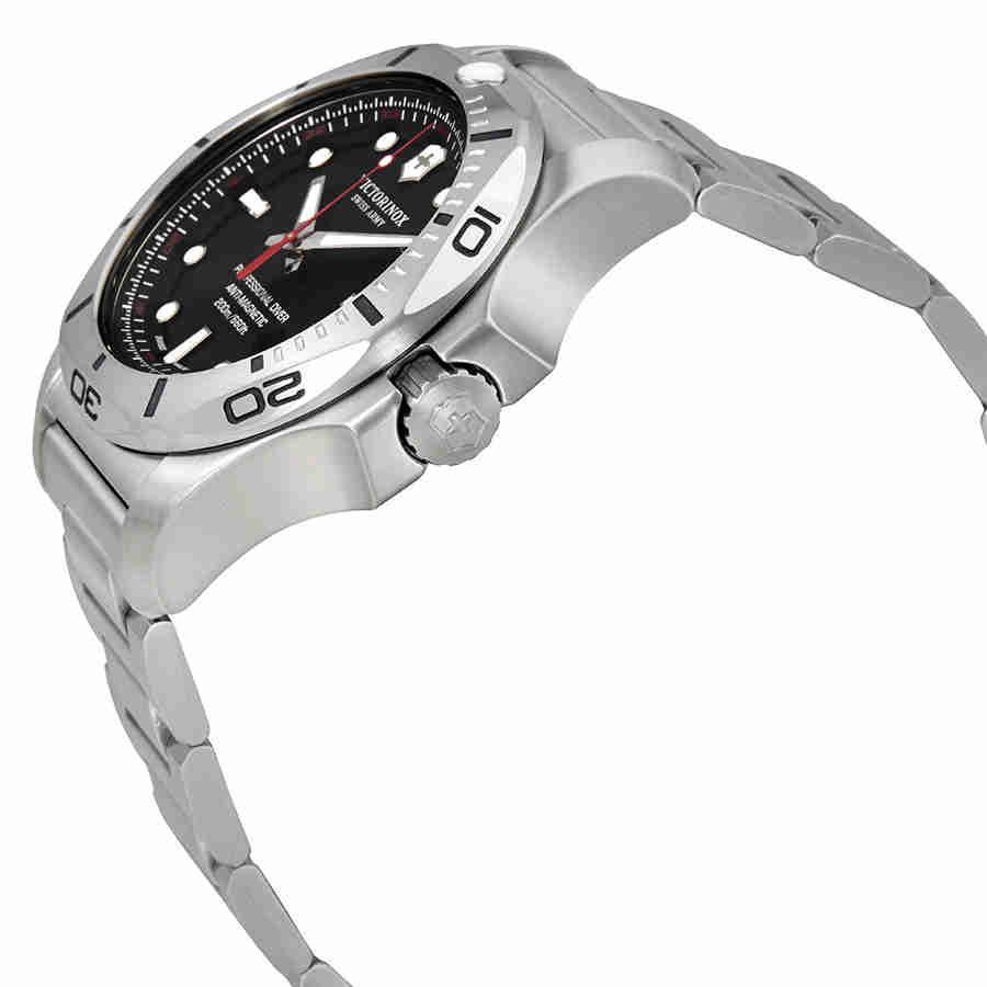 商品Victorinox|Victorinox I.N.O.X. Professional Diver Black Dial Mens Watch 241781,价格¥3014,第4张图片详细描述