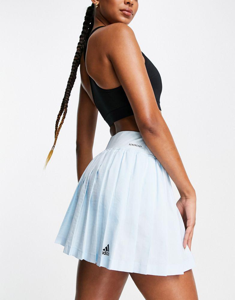 adidas Tennis Club pleated skirt in blue商品第3张图片规格展示