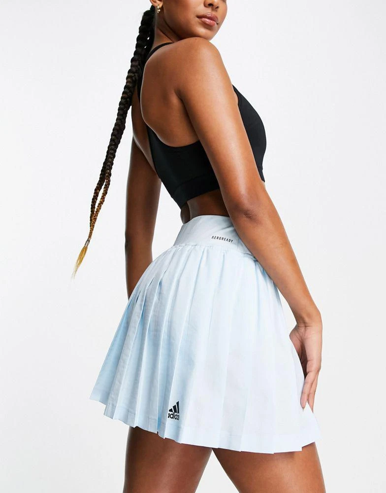 商品Adidas|adidas Tennis Club pleated skirt in blue,价格¥302,第3张图片详细描述