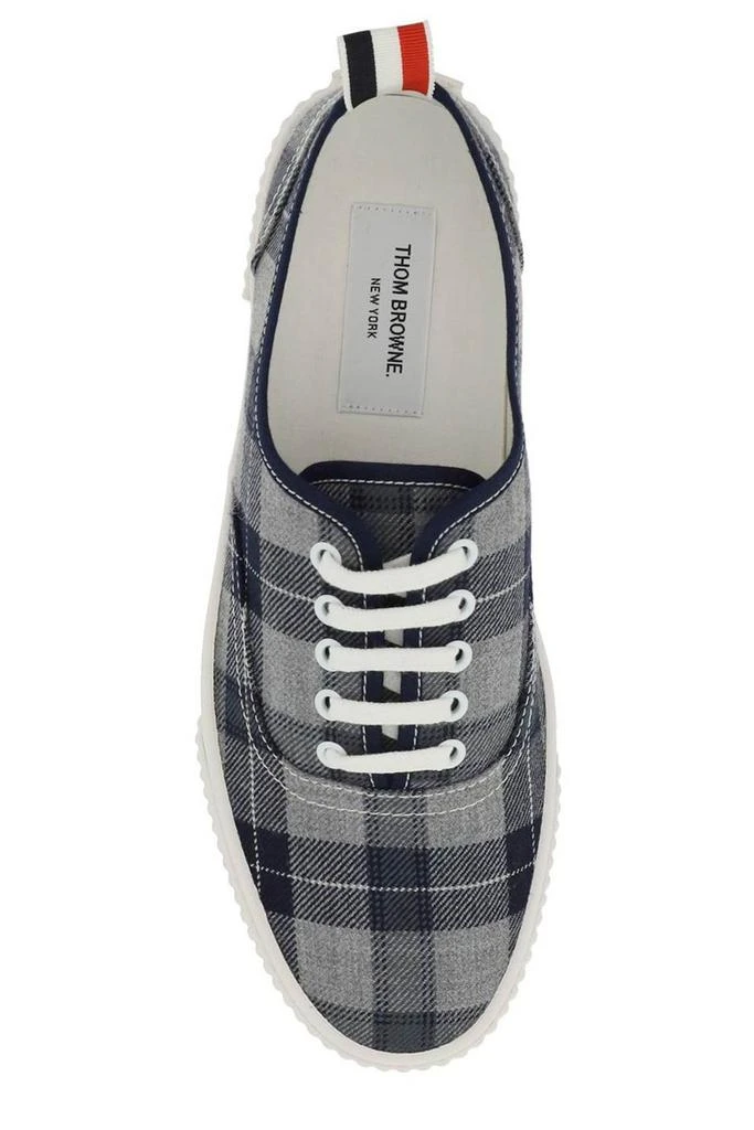 商品Thom Browne|Thom Browne Checked Low-Top Sneakers,价格¥2107,第4张图片详细描述