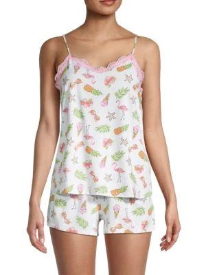 商品Kensie|Floral-Print Pajama Short Set,价格¥119,第1张图片