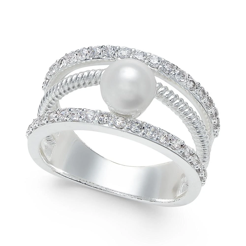 商品Charter Club|Crystal Imitation Pearl Ring, Created for Macy's,价格¥52,第1张图片