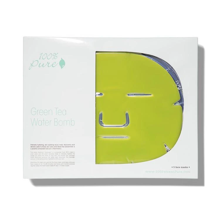 商品100% Pure|绿茶深度补水面膜(5片装),价格¥565,第1张图片