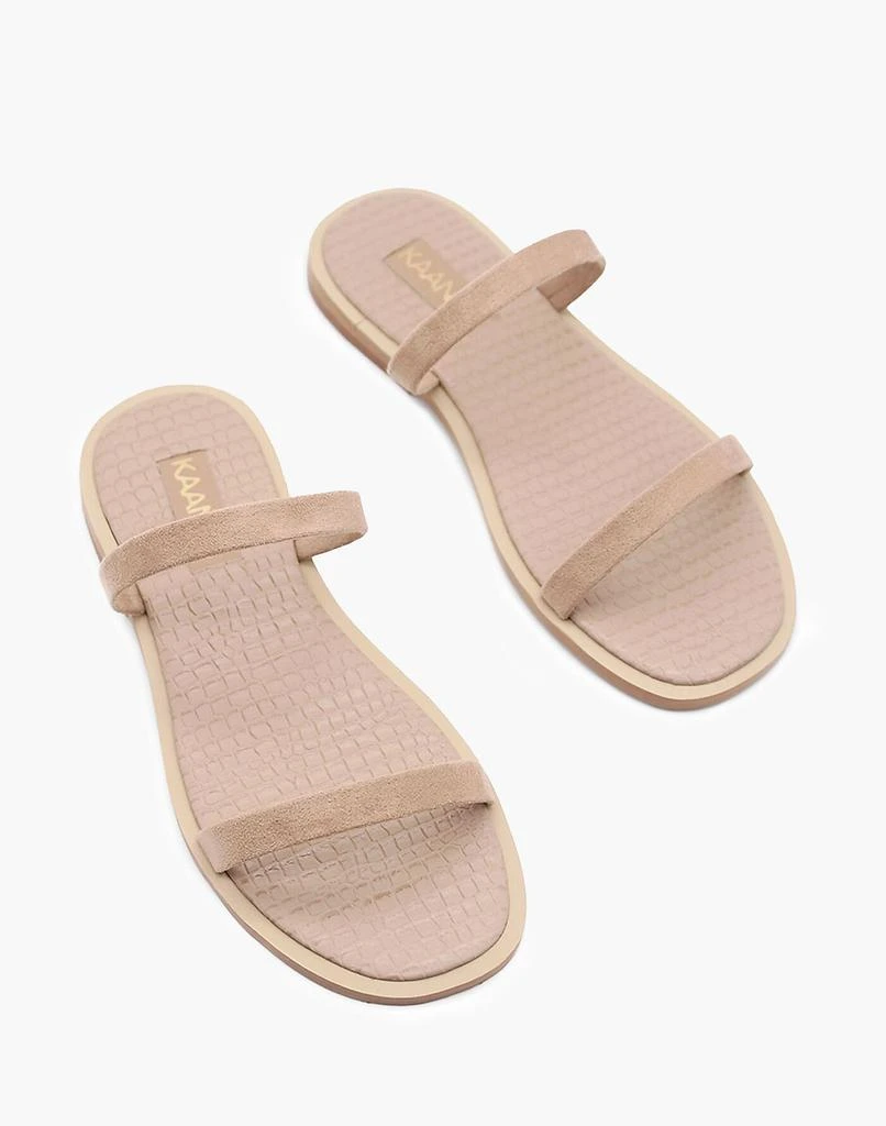 商品Madewell|KAANAS JULIE DOUBLE-BAND SUEDE SLIDE,价格¥785,第1张图片