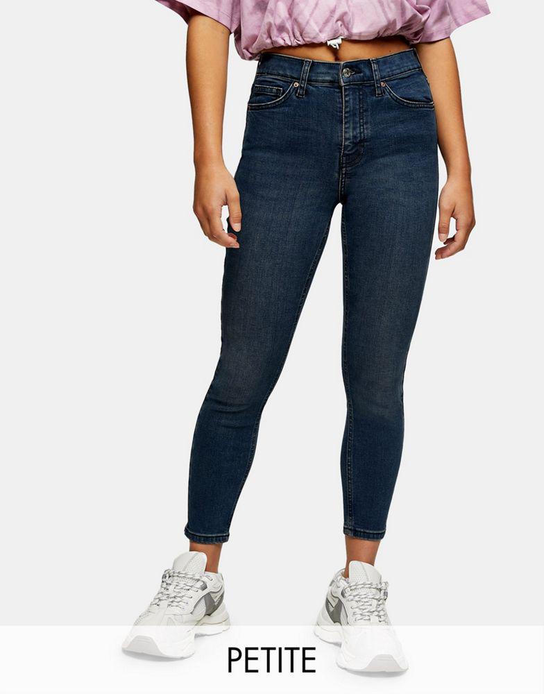 Topshop Petite Jamie jeans in blue black商品第1张图片规格展示