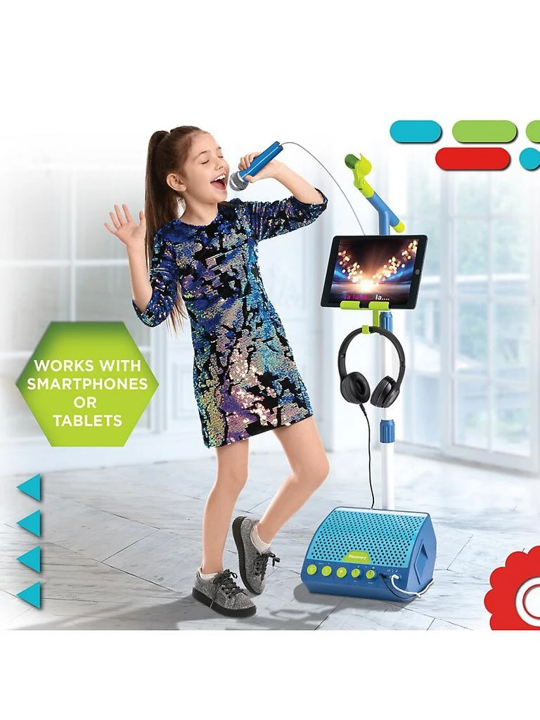 商品Discovery Kids|Kid's LED Toy Microphone With Stand & Tablet Holder,价格¥750,第5张图片详细描述