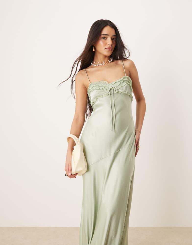 knee length dresses for ladies For Love & Lemons Madison Maxi – Rent with Iz