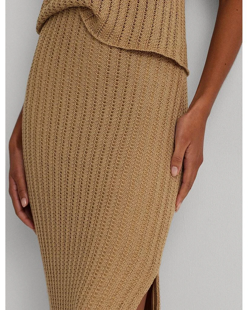 Rib Knit Midi Pencil Skirt 商品