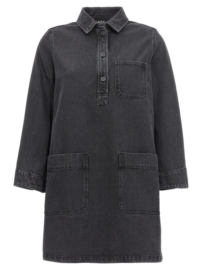 商品A.P.C.|A.P.C. Aurelia Chest Pocket Denim Mini Dress,价格¥1371-¥1827,第1张图片