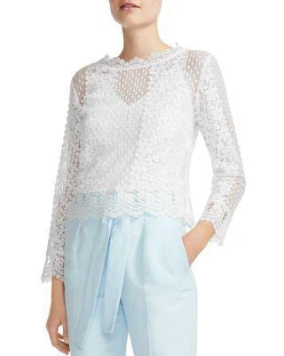 商品Maje|Levanta Lace Top,价格¥875,第1张图片