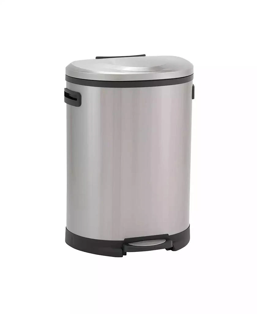 商品Household Essentials|Stainless Steel 50L Aspen Oval Step Trash Can,价格¥1364,第2张图片详细描述