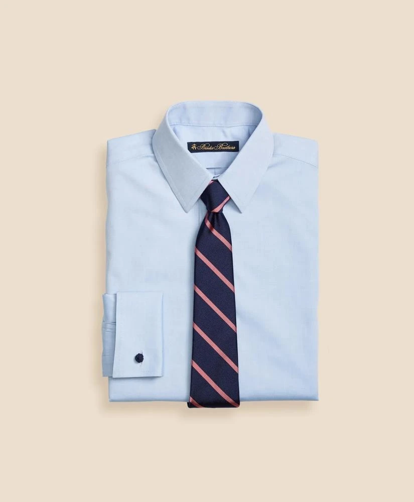 商品Brooks Brothers|Boys Non-Iron Supima® Pinpoint Cotton French Cuff Dress Shirt,价格¥445,第1张图片