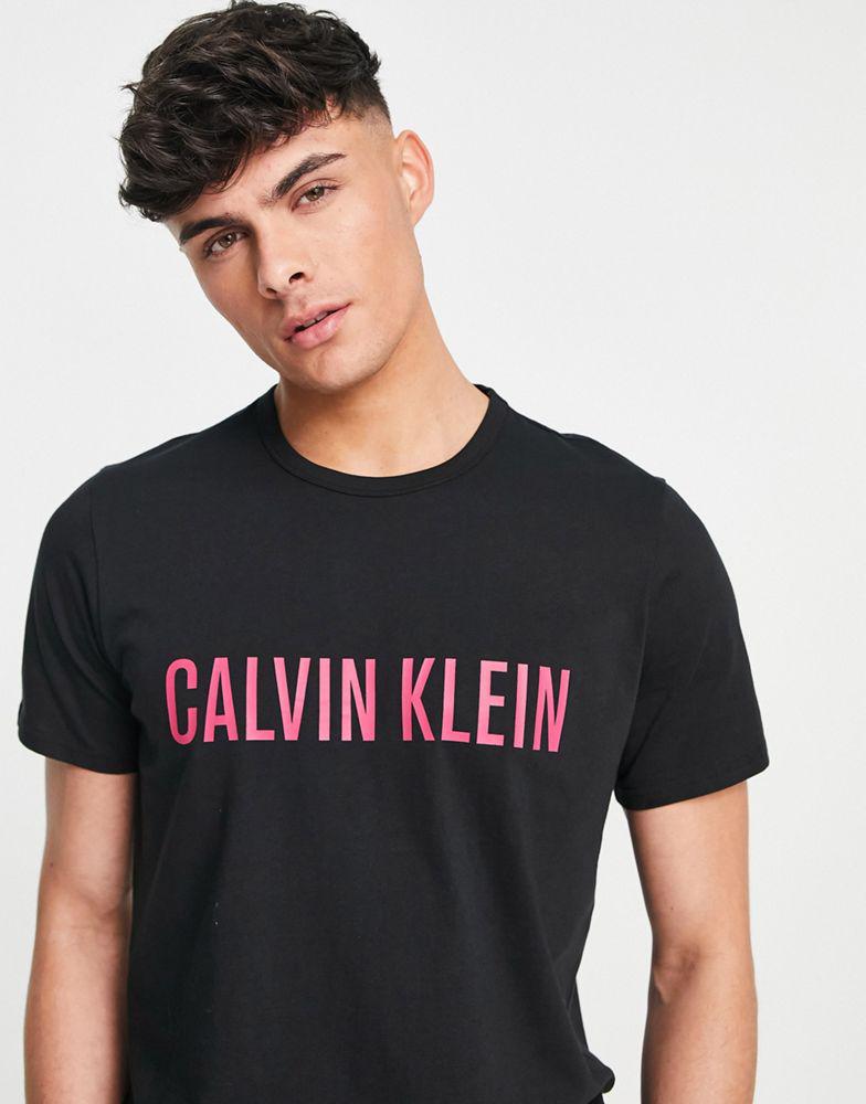 Calvin Klein intense power lounge t-shirt in black商品第3张图片规格展示
