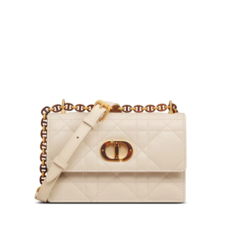 商品Dior|Dior 迪奥Caro系列女士浅褐色羊皮单肩包,价格¥22614,第1张图片