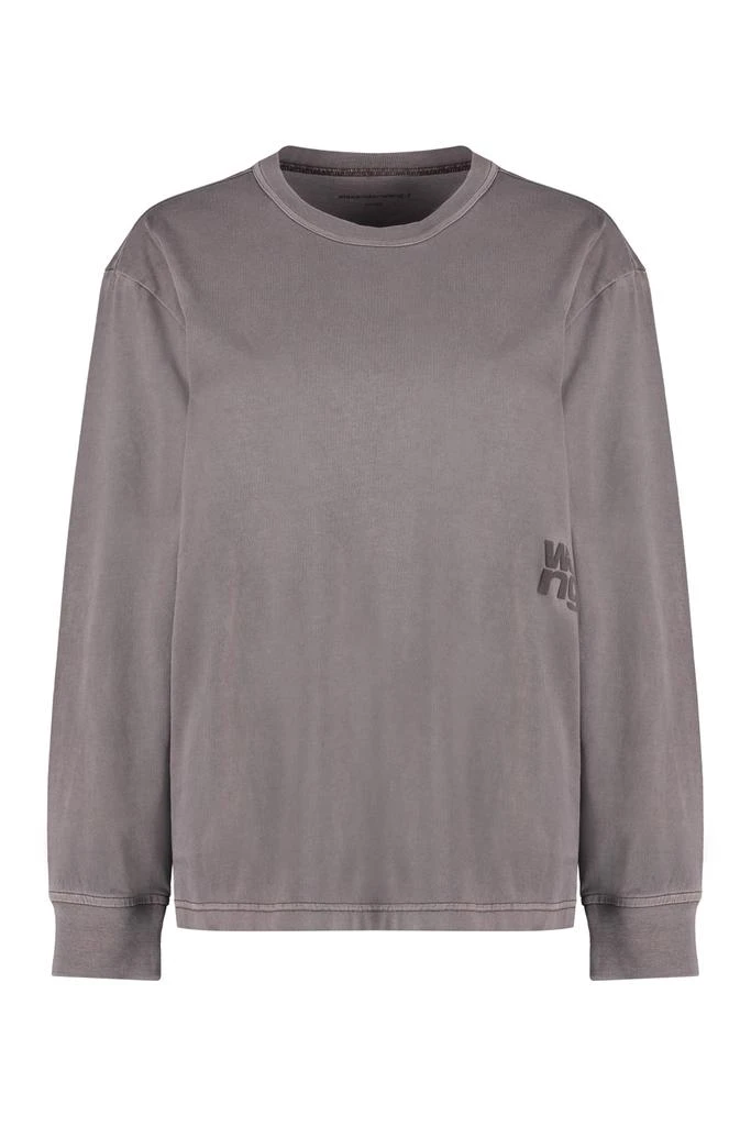 商品Alexander Wang|Alexander Wang Long Sleeve Cotton T-shirt,价格¥987,第1张图片