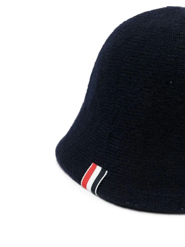 商品Thom Browne|Thom browne 4 bar stripe knitted bucket hat,价格¥5353,第4张图片详细描述