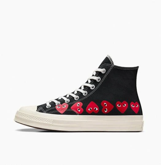 商品Comme des Garcons|COMME DES GARCONS PLAY X CONVERSE CHUCK 70 MULTI HEART HIGH TOP,价格¥567,第1张图片