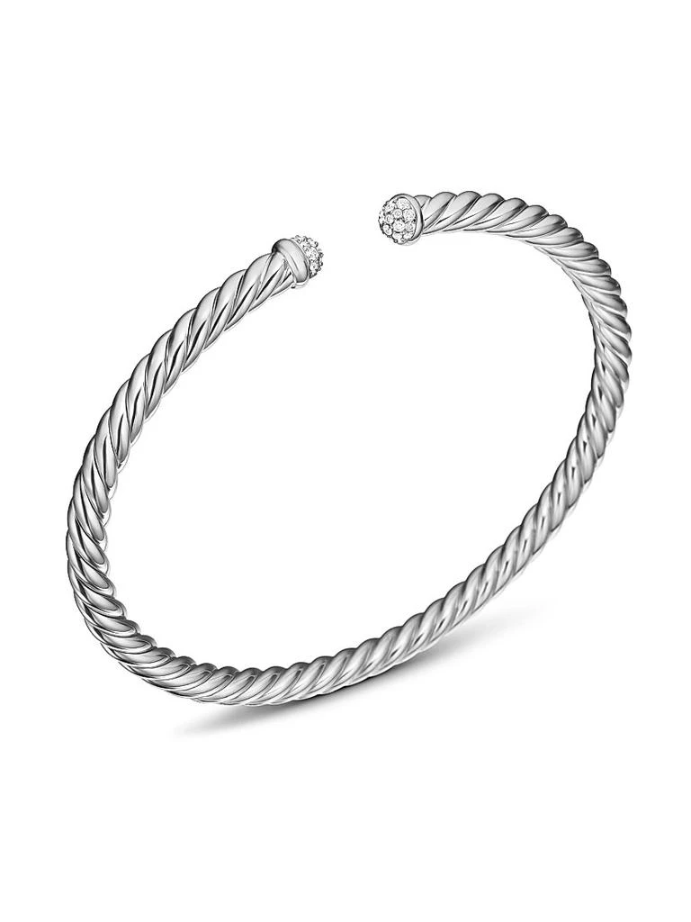 商品David Yurman|Cable Flex Bracelet in 18K White Gold,价格¥24772,第4张图片详细描述