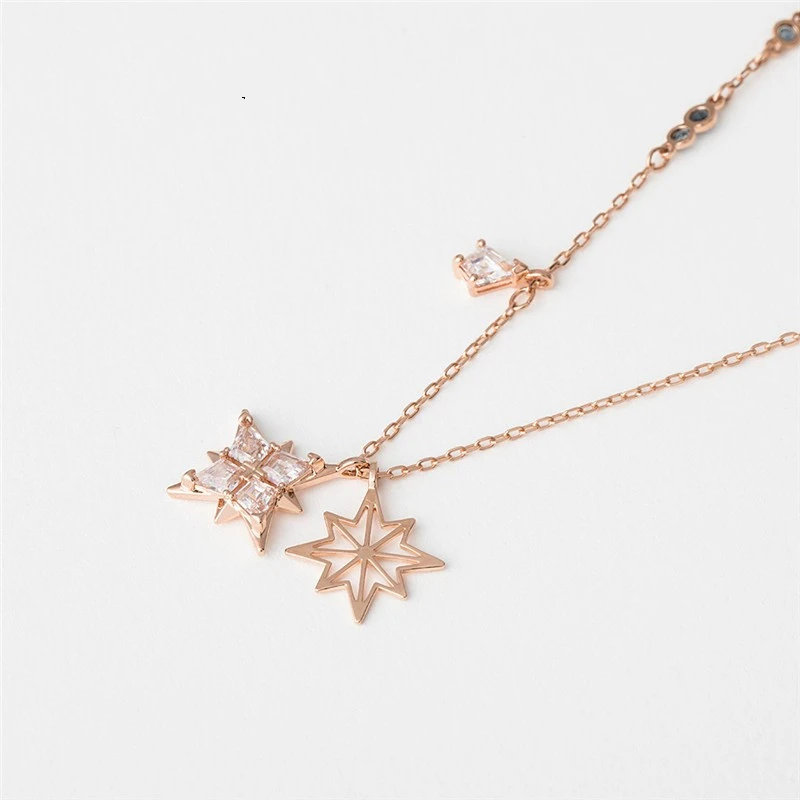 SWAROVSKI 施华洛世奇 浪漫星星造型 项链 精巧别致 镀玫瑰金色 5494352 商品
