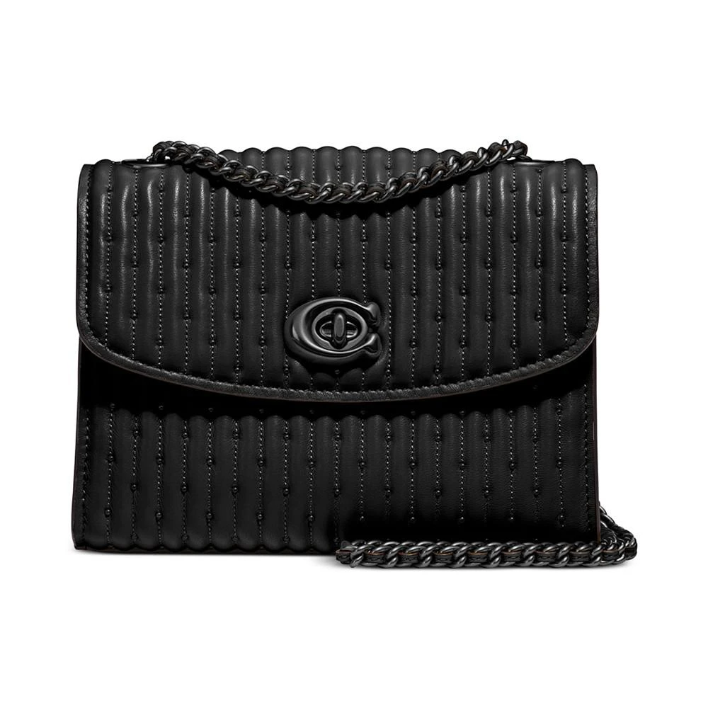 商品Coach|Quilted Parker 18 Leather Shoulder Bag,价格¥1759,第1张图片