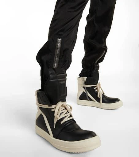 商品Rick Owens|Geobasket皮革高帮运动鞋,价格¥13393,第4张图片详细描述