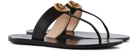 商品Gucci|Flat Marmont sandals,价格¥3753,第2张图片详细描述