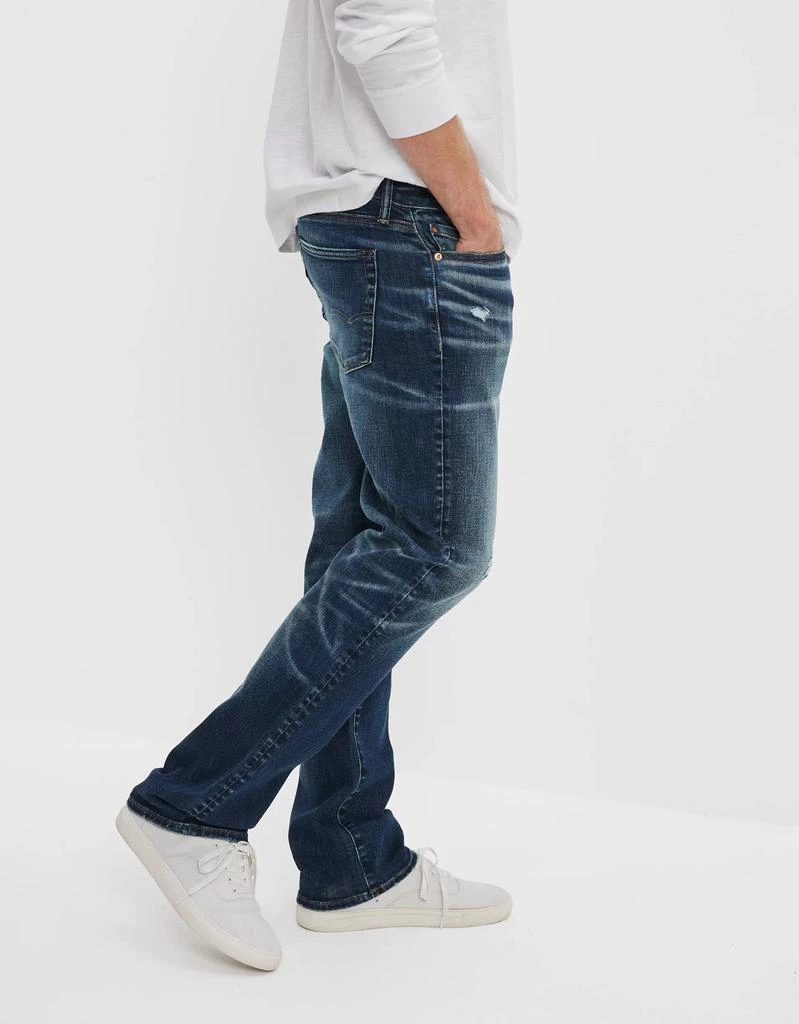 商品AE|AE AirFlex+ Temp Tech Distressed Original Bootcut Jean,价格¥305,第5张图片详细描述