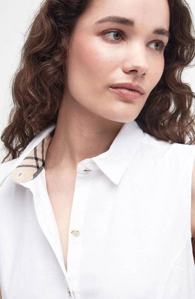 Reil Sleeveless Stretch Cotton Shirtdress 商品